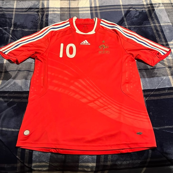 adidas Other - Vintage France 🇫🇷 National Team #10 Zinedine Zidane Adidas 2006 away jersey